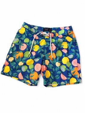 Abercrombie & Fitch Men's Citrus Print Swim Trunks